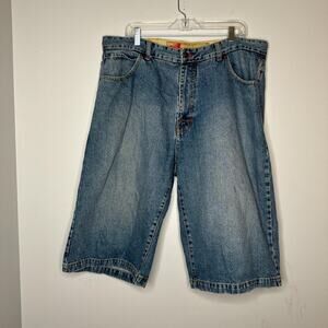 Mens vintage long baggy shorts